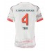 Bayern Munich Jonathan Tah #4 Borte Drakt Dame 2025-26 Kortermet